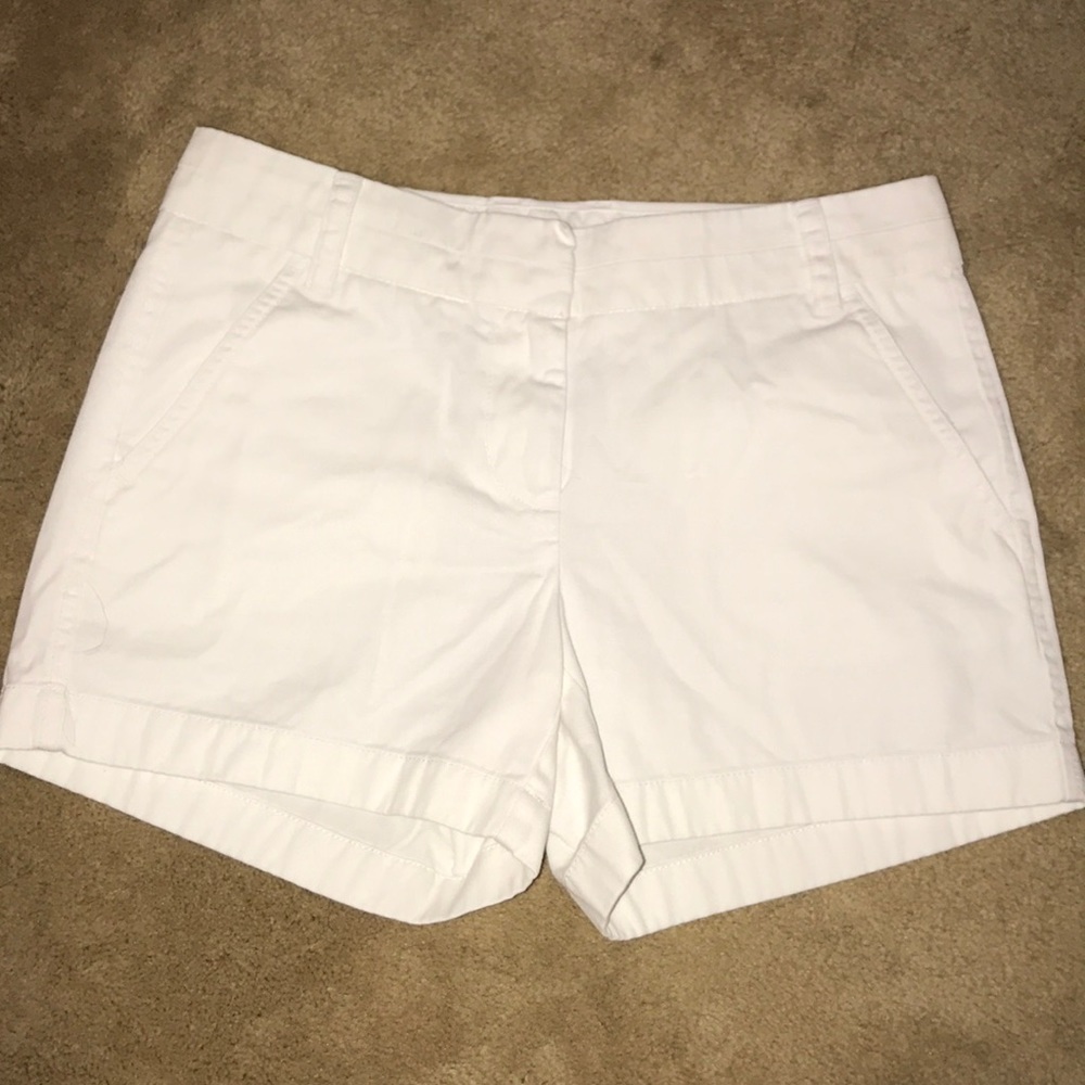 White J Crew chino shorts